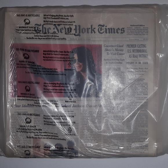 Rare Michael Jackson New York Times - Picture 2 of 3